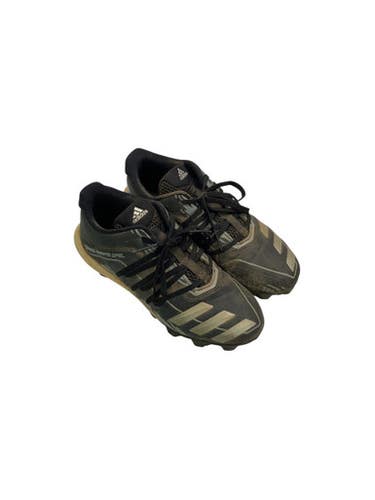 Used Adidas THREE STRIPE LIFE BB/SB Cleats Black Junior 04.5 11347-S000249857