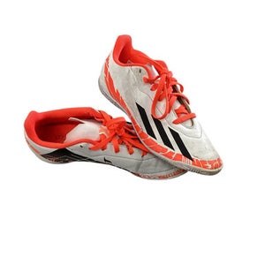 Used Adidas Soccer Cleats Orange And White Junior 04.5 11760-S000077616