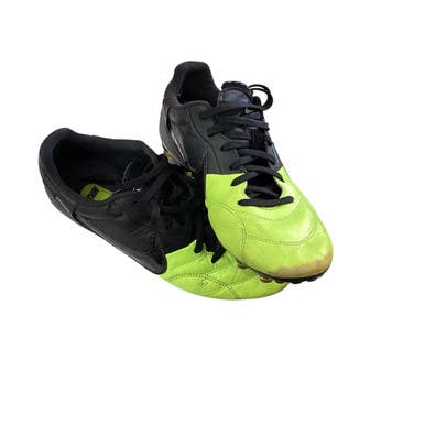 Used Nike Soccer Cleats Black And Optic Yellow Youth 07.0 11760-S000077614