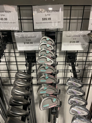 Used Dunlop SOLUTION LADIES Womens Iron Set RH 3I-PW 11834-S000036349