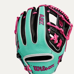 New A2K BLACK/SEA/PNK 11.5IN RHT 2025 SUMMER GLOVES 11834-WILWBW103288115