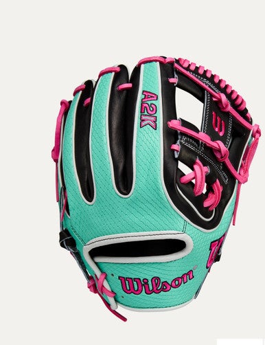 New A2K BLACK/SEA/PNK 11.5IN RHT 2025 SUMMER GLOVES 11834-WILWBW103288115