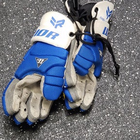 Used Warrior RABIL NEXT Lacrosse Gloves Junior White XS 11849-S000029015