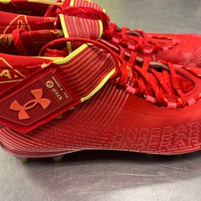 Used Under Armour Adult FB Cleats Red Senior 13 11339-S000184011