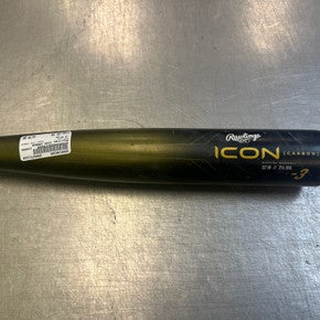 Used Rawlings ICON CARBON BB/SB High School -3 Bat 32" 11339-S000188380