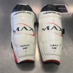 Used Hespeler MAX 14" Hockey Shin Guards 11339-S000162584