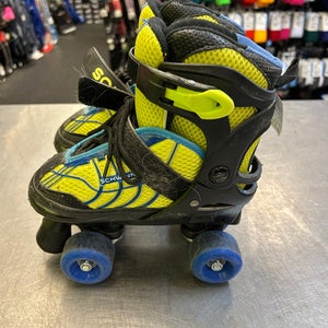 Used Schwinn 1-4 Junior Roller Quad Skates Yellow Adjustable 11339-S000190108