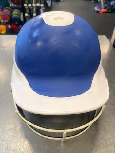 Used RIP-IT HELMET W/ MASK Batting Helmet w/Mask Royal Blue SM 11339-S000188706