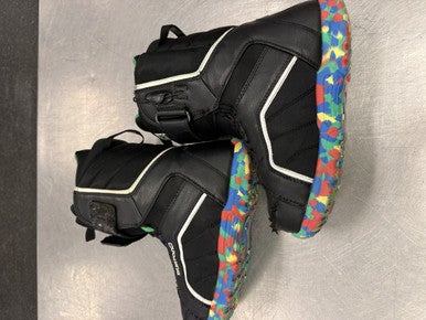 Used Burton ZIPLINE Boys Snowboard Boots Black Junior 06 11339-S000185208