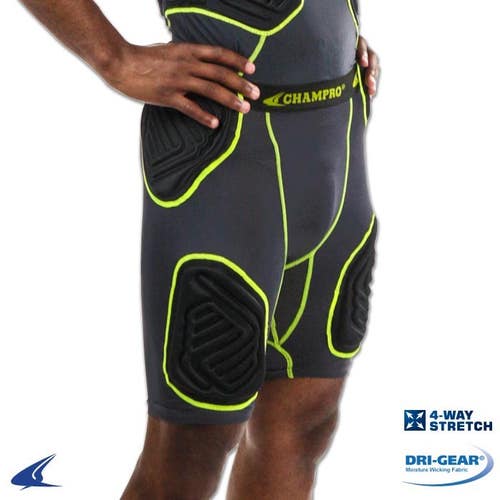 New Champro BULL RUSH 5-PC FB Girdle Pads 11339-BULL-RUSH-5-PC