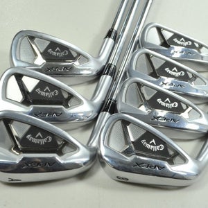 LEFT HANDED Callaway Apex 21 5-PW,AW Iron Set Stiff Flex MPH 95g Steel  # 198041