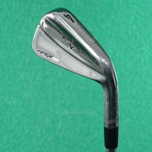 Callaway Apex MB Forged 18 Single 4 Iron KBS $-Taper 130 Steel Extra Stiff