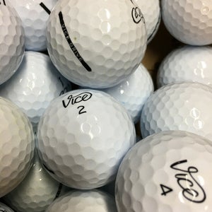 15 Near Mint AAAA White Vice Drive Used Golf Balls