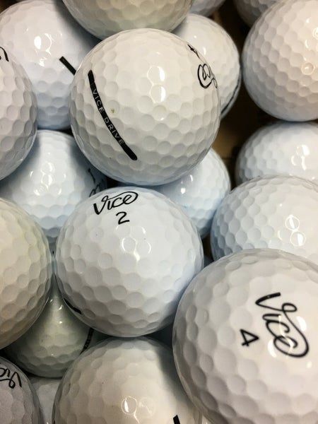 15 Near Mint AAAA White Vice Drive Used Golf Balls