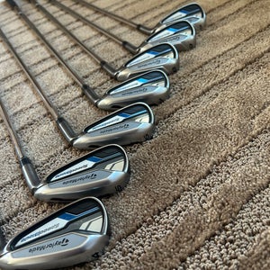 Men's 2014 TaylorMade Speedblade Right Handed Iron Set Regular Flex Steel Shaft (Used)