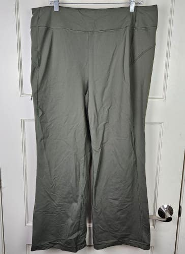 Duluth Trading NoGa Classic Bootcut Stretch Pants Women's Size: XL x 29 Green