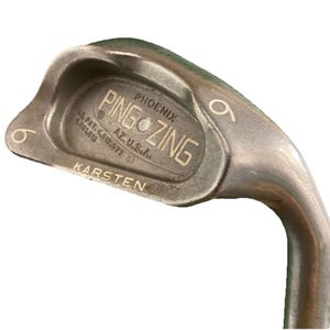 Ping Zing 6 Iron Silver Dot 4* Upright RH Men's JZ Stiff Steel 37.5" Great Grip