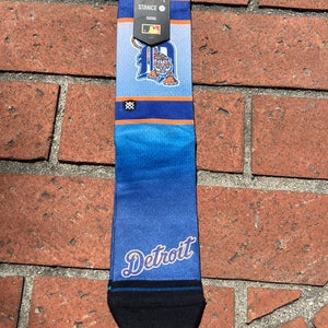 NWT Stance Cooperstown Collection MLB Detroit Tigers Casual Socks, Size L