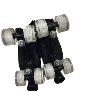 Used QUAD SKATES Senior Roller Quad Skates Black Adjustable 11613-S000162701