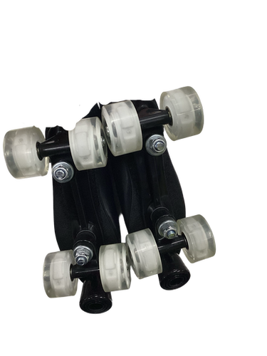 Used QUAD SKATES Senior Roller Quad Skates Black Adjustable 11613-S000162701