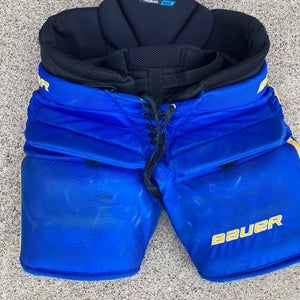 Blue Junior Large Bauer Hockey Goalie Pants (Used)