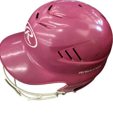 Used Rawlings RCFH 6 1/2 - 7 1/2 Batting Helmet w/Mask Pink S/M 11760-S000077739
