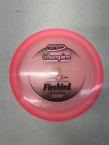 Used Innova CHAMP FIREBIRD CLIMO 12X Disc Golf Driver Pink 166g 11835-S000195552