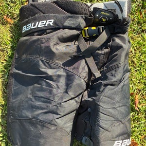 Black Intermediate Medium Bauer Supreme Mach Hockey Pants