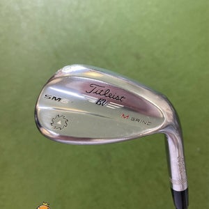 Used RH Titleist Vokey SM6 Chrome 60.08* Lob Wedge Dynamic Gold Black Onyx Steel