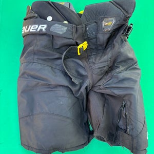 Black Junior Large Bauer Supreme Ultrasonic Hockey Pants
