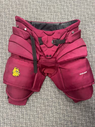 Used Maroon Bauer Senior Large Goal Pants