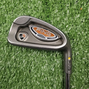 PING i10 Single 6 Iron Yellow Dot AWT Stiff Flex Steel RH Right Handed 37.5"