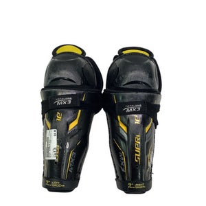 Used Bauer SUPREME MX3 Intermediate Shin Guards Black 9" 11347-S000250007