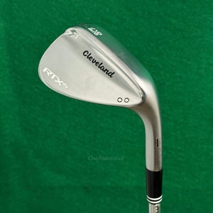 Cleveland RTX-4 Satin Chrome MID 50-10 50 Gap Wedge KBS Hi-REV 2.0 Steel Wedge
