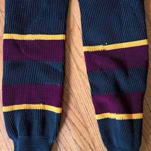 Black Yellow Maroon Youth K1 Socks (Used)