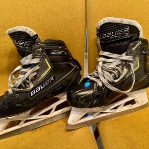 Bauer Elite Hockey Goalie Skates - 6.5 (Used) Stanceflex + LS 3G+ Blades