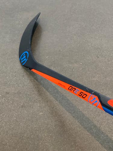Used Intermediate Warrior Covert QRE 50 Left Handed Hockey Stick W88