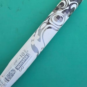 White 2023 DeMarini Whisper Composite Bat (-10) Composite 22 oz 32"
