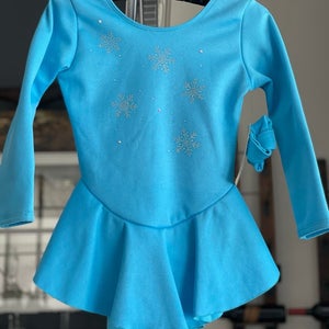 Warm Long Sleeve Figure Skating Dress, Child’s L