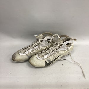 Used Nike LAX Cleats Mens White Senior 10.5 11851-S000033680