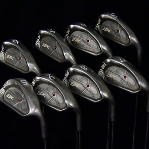 PING ISTK RED DOT IRONS SET 3-9, SW IRONS, RIGHT HANDED, STIFF FLEX, 40"(5)
