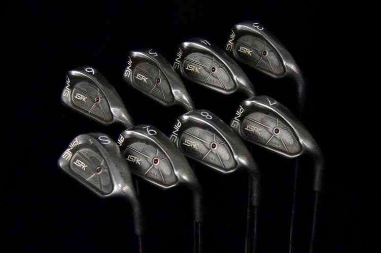 PING ISTK RED DOT IRONS SET 3-9, SW IRONS, RIGHT HANDED, STIFF FLEX, 40"(5)