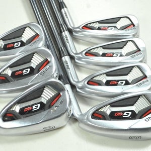 Ping G410 5-W,UW Iron Set Stiff Flex Silver Dot Right Alta CB Graphite #194486