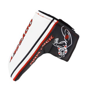 NEW Odyssey Stroke Lab Arm Lock White/Red/Black Double Wide Blade Golf Putter