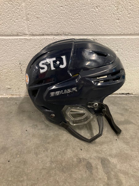 Used Navy Blue Medium Bauer Re-Akt 95 Helmet