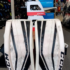 Used CCM PREMIER R1.5 Goalie Leg Pads Junior None 28" 11858-S000076869