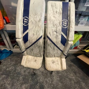 Warrior hockey goalie leg pads