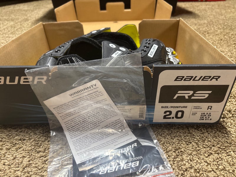 Bauer RS Inline Skates Regular Width Size 2 (Used)