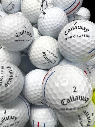 6 Dozen Premium AAA White Callaway ERC-Soft Used Golf Balls