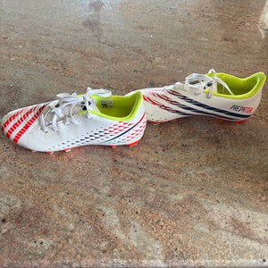 White Men's Size M 8.0 (W 9.0) Adidas Predator Cleats (Used)